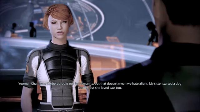 07 Mass Effect 2 PC HD 1080p 60fps Yeoman Chambers Conversation Normandy смотреть онлайн