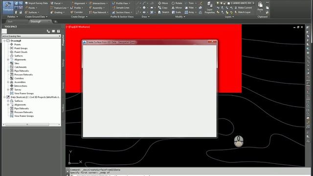 Creating a Surface in Civil 3D from GIS Data Part 1 смотреть онлайн
