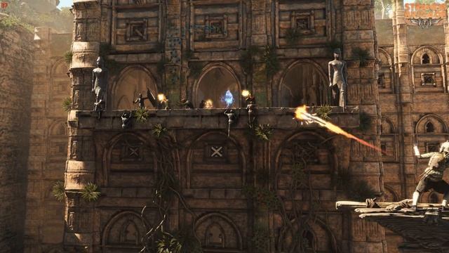 Бенчмарк игры Strange Brigade (DX12) на GeForce GTX 1080 в 4K смотреть онлайн