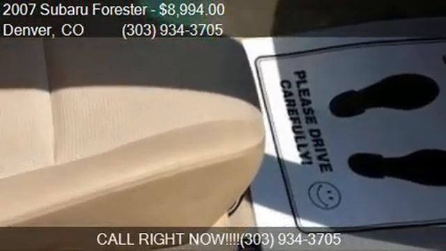 2007 Subaru Forester X for sale in Denver, CO 80222 at UNLIM смотреть онлайн