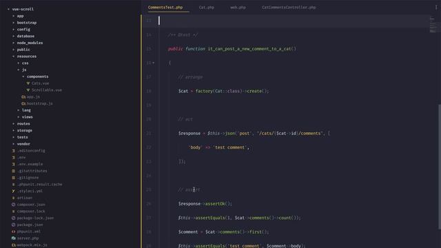 Laravel + Vue | Модуль комментариев | Scrollable компонент смотреть онлайн
