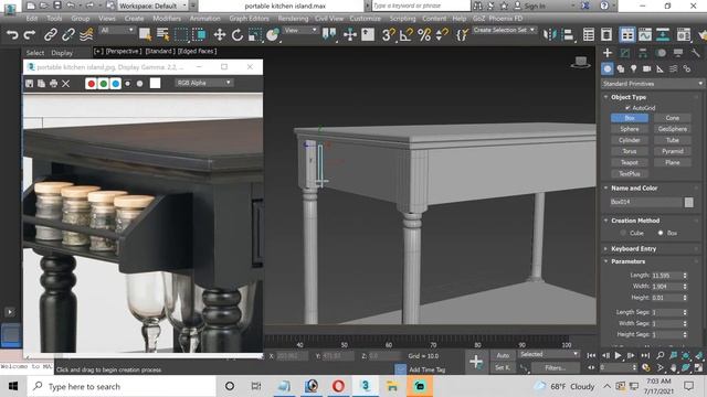 3ds max tutorial, Portable Kitchen Island смотреть онлайн