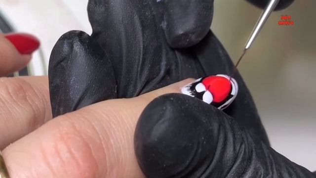 BRIGHT MANICURE FROM A PROFESSIONAL / ДИЗАЙН НОГТЕЙ СНЕГИРЬ И РЯБИНА /?? Best Nail Designs смотреть онлайн