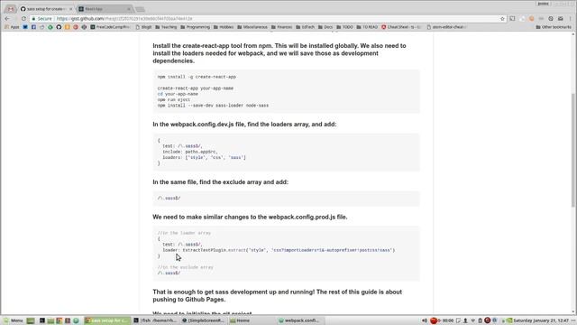 Sass setup in create-react-app project смотреть онлайн