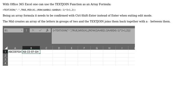 How can I format a character string in Excel to insert hyphens? (3 Solutions!!) смотреть онлайн