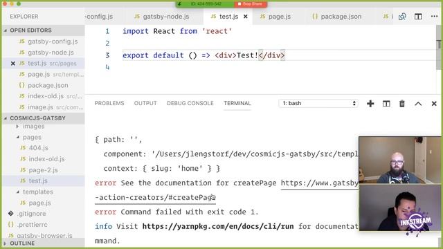 Build a Cosmic JS-powered blog using Gatsby w/Tony Spiro — Learn With Jason смотреть онлайн