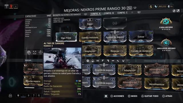 Build para Nekros Prime con la habilidad de Garuda Altar de Sangre смотреть онлайн