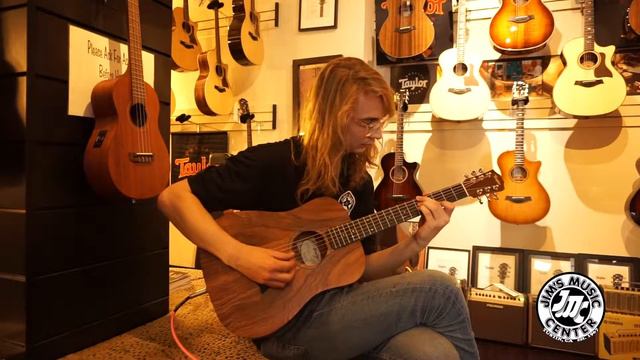 Koa Baby Taylor w/Pickup Demo Part 2 - Jim's Music Center смотреть онлайн