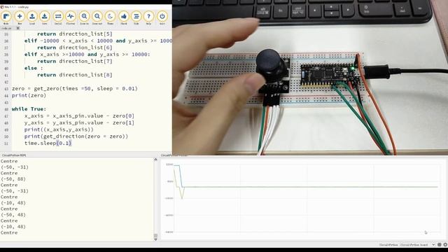 Bananna Pi BPI-PicoW-S3 Use a dual-axis joystick[CircuitPython] смотреть онлайн