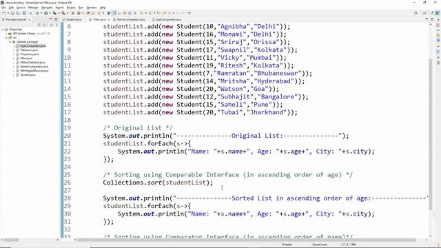 Comparator Interface : Sort a List of Objects #Java #ComparablevsComparator смотреть онлайн