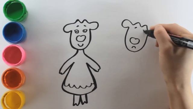 Оранжевая корова! Как нарисовать оранжевую корову. Рисуем корову!!! смотреть онлайн