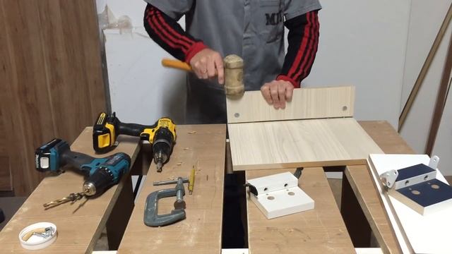 Gabarito de Minifix e Cavilha para MDF 15mm ou 18mm смотреть онлайн