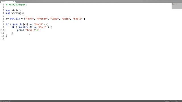 Perl - Decision Conditioning смотреть онлайн