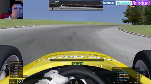 iRacing Official Skip Barber race from New Hampshire Road course - Good clean race смотреть онлайн