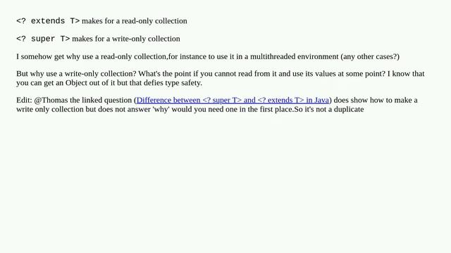 What's the point of a write-only collection? смотреть онлайн