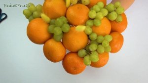 Идея Diy Букет из фруктов. Яркий букет из апельсинов, мандаринов и винограда своими руками