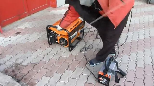 Генератор CARVER PPG-3900 и сварочный аппарат смотреть онлайн