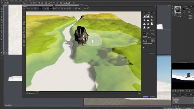 Landscapes in Vue. Creating house in the forest scene. Creating terrain part 1 смотреть онлайн