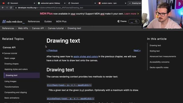 Playing around making a vanilla js websocket game смотреть онлайн