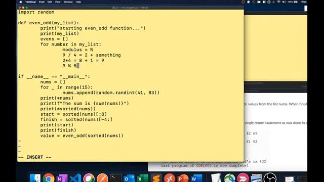 Python Problem 7: Even and Odd Numbers смотреть онлайн