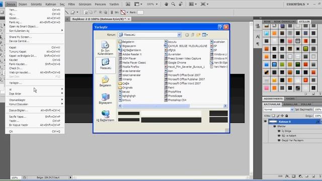 Photoshop Cs4 Ders 1 [Logo yapma ] смотреть онлайн