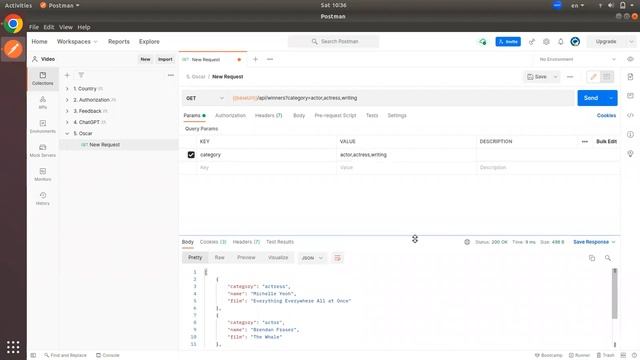 Отправка запросов в Oscar API смотреть онлайн