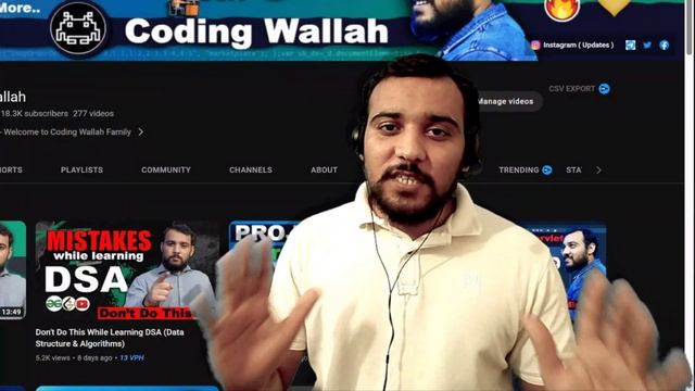 Do I QUIT YouTube Channel - Coding Wallah @youtubecreators смотреть онлайн