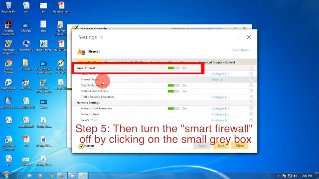 Norton Antivirus Firewall on & off смотреть онлайн
