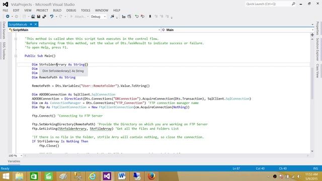 SSIS Tutorial Part 98-Get File Names from FTP Server and Save to SQL Server Table in SSIS Package смотреть онлайн