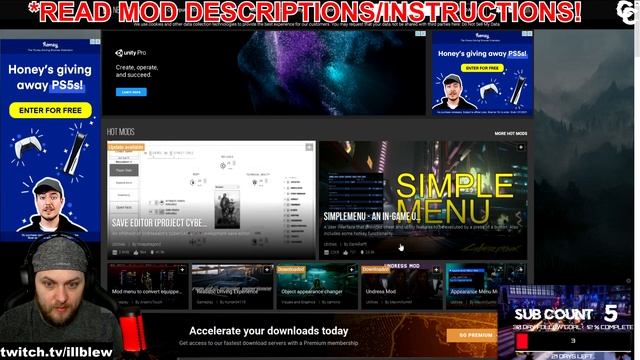 Installing Cyberpunk 2077 mods and Cyber Engine Tweaks. (1.06 ONLY) смотреть онлайн