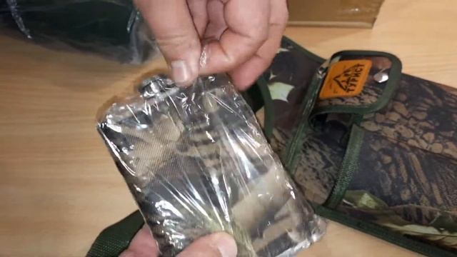 Новый подарочный набор туриста, охотника, рыболова.Термос на 3 чашки и фляга 266мл нерж. 4extreme