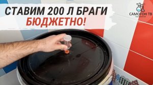 Ставим 200 л БРАГИ БЮДЖЕТНО! Большие упаковки спиртовых турбо дрожжей - есть ли экономия?!