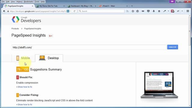 Wordpress Loading Pages - Page Speed Insights смотреть онлайн