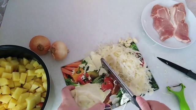 Овощное рагу с мясом в мультиварке смотреть онлайн