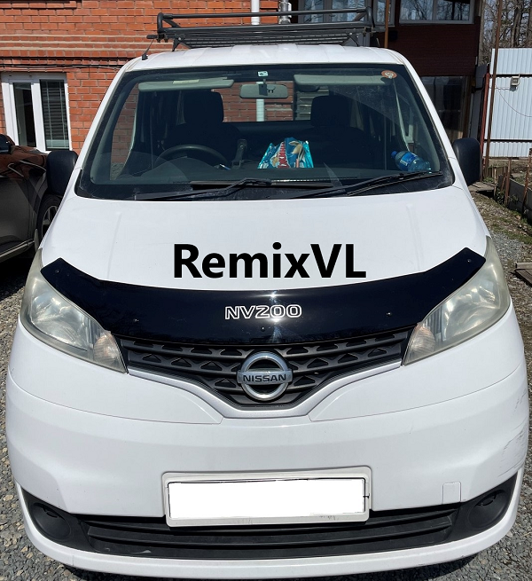 Магазин RemixVL: Дефлектор капота мухобойка для Nissan NV200 (2009-) M20 HR16DE смотреть онлайн