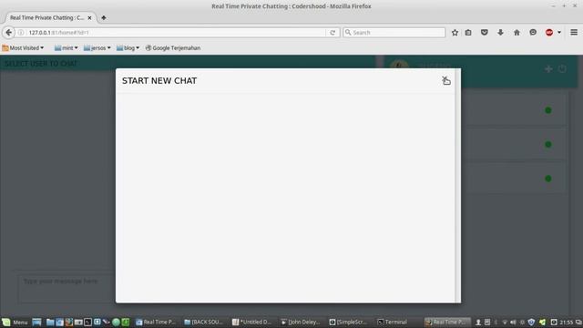 Aplikasi Webchat Realtime with node.js+Socket+MySQL смотреть онлайн