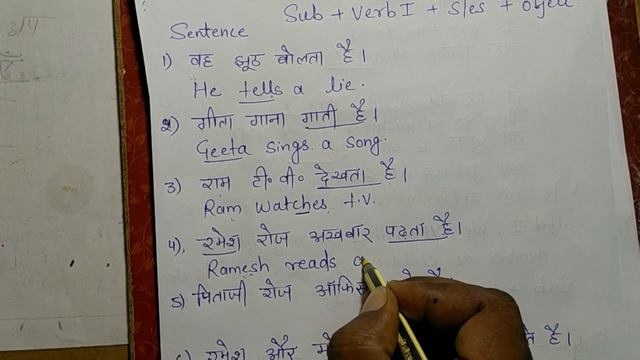 TENSE : Present indefinite Tense смотреть онлайн