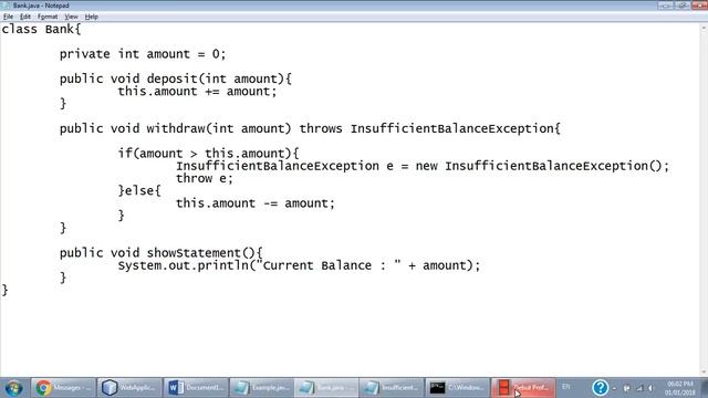 01 Jan 2018 - Throw Keyword, Custom Exception & Introduction to GUI смотреть онлайн