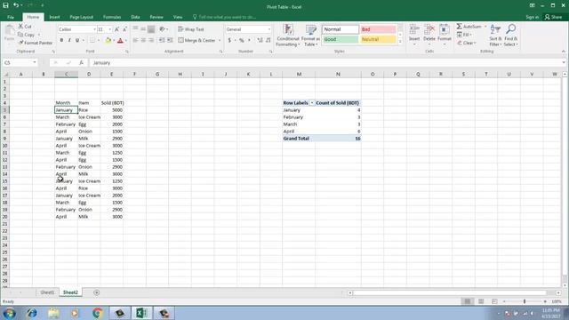 Microsoft Excel Bangla Tutorial (How to use Pivot Table) смотреть онлайн