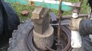 Разбортовка колеса автомобиля урал