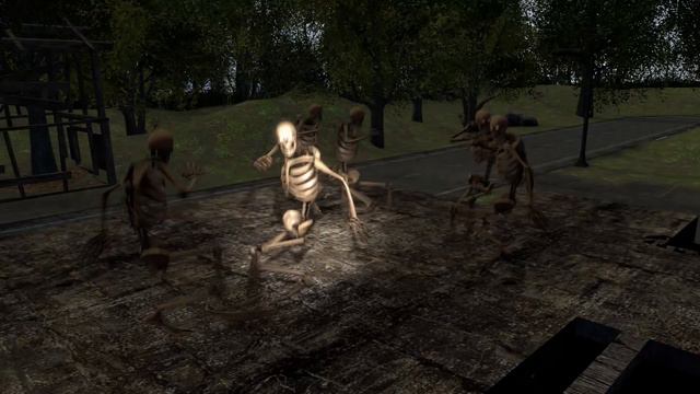 Слово скелета кость (широкая) на асфальте смотреть онлайн