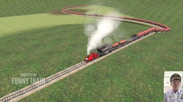 WOW! Steam Train Finds Stair Tracks in the Mountains | Funny Train | Trainz Railroad Simulator 2019
