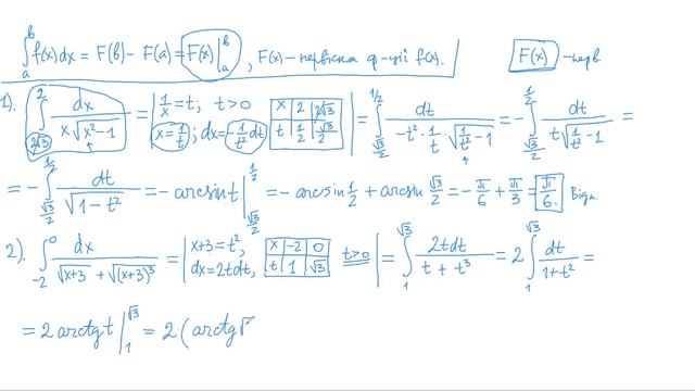 УВ-12. Практичне заняття 5.1: Визначений інтеграл. Заміна змінної. смотреть онлайн