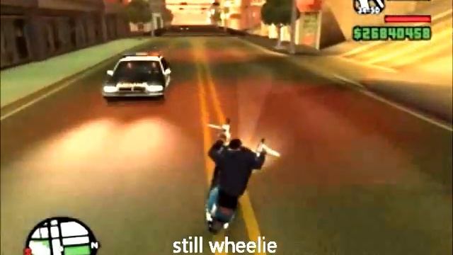 GTA san andreas- 76 seconds wheelie by a scooter смотреть онлайн