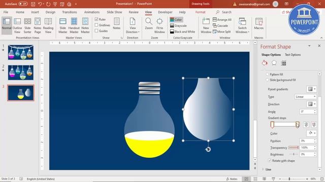 Light Bulb infographic slide design in PowerPoint/Idea Infographic Slide смотреть онлайн