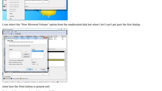 How To Create Dynamic Disk Mirror In Windows 7?