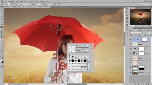 Change Background & Adding Light Effects - Photoshop Tutorial смотреть онлайн
