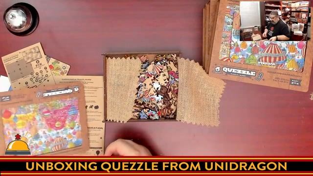 Tabletop Game #Unboxing, all four boxes of Quezzle a unique blend of quest and puzzle from Unidrago смотреть онлайн