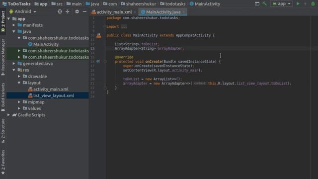 Creating a Simple To-Do List Android App | List View and Array Adapter смотреть онлайн
