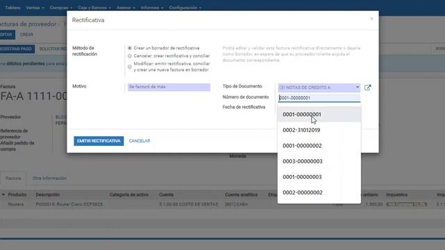 2 Como generar una rectificativa de compras смотреть онлайн